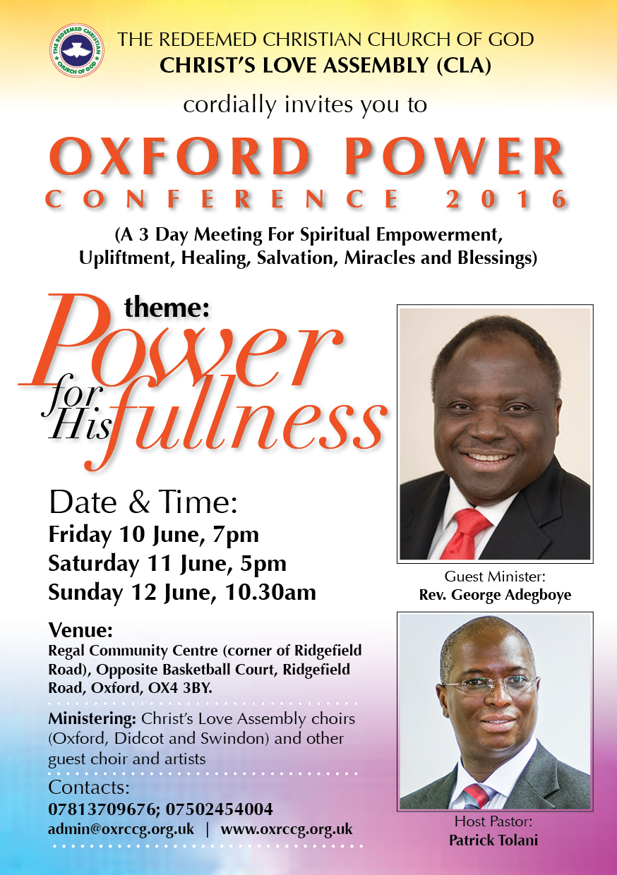 Oxford Power Conference 2016